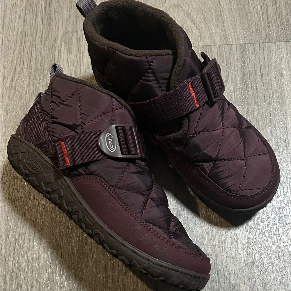Chaco Kids Boots Burgundy